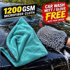 roadsride car wash mitt and microfiber